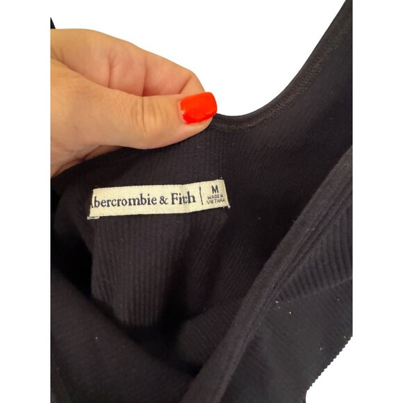 Abercrombie and Fitch women's black ribbed dress size M - Picture 2 of 3